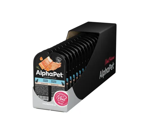 AlphaPet Superpremium паштет с лососем, 80 г