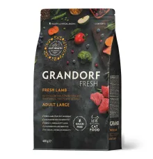 Grandorf Fresh Adult Cat Large Breed (Ягненок и батат), 400 г