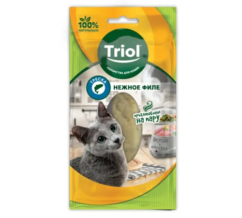 Triol Нежное филе трески для кошек, 20 г