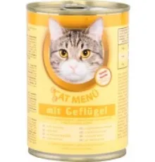 CAT Menu Консервир. корм для кошек (Домашняя птица), 415 г
