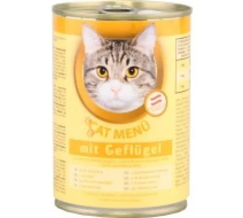 CAT Menu Консервир. корм для кошек (Домашняя птица), 415 г