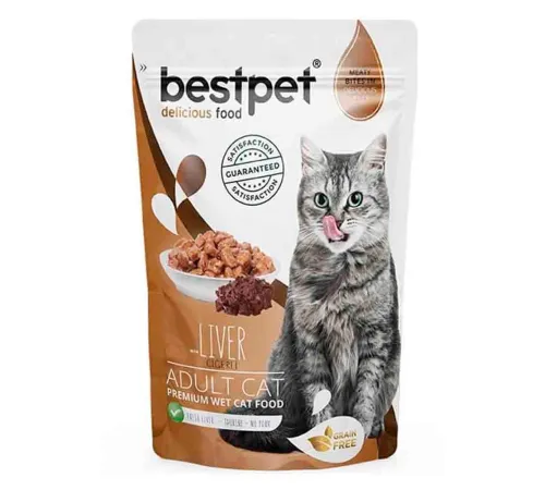 Bestpet Adult Cat (Печень в желе), 85 г