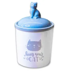Mr.Kranch Бокс для хранения корма Hug your cat, 1650 мл