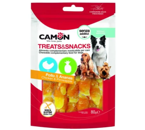 CAMON Снэки курица с ананасом, 80 г