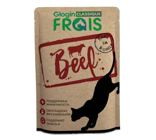 Frais Classique Кусочки в соусе с говядиной, 85 г