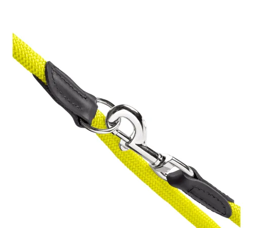 Hunter Поводок T-Leash Freestyle, неоново-желтый, 8/200
