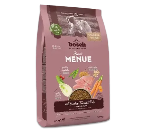 Bosch HPC Menue Junior (Индейка с овсом и пшеном), 1 кг