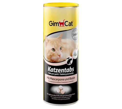 Gimcat Таблетки для кошек с маскарпоне и биотином 425 г