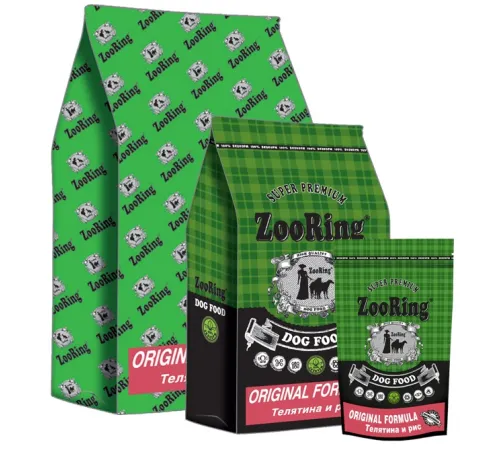 ZooRing Adult Dog Original Formula (Телятина, рис), 10 кг
