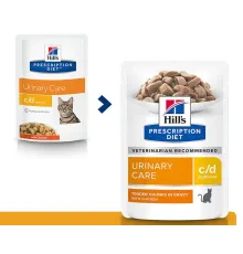Hill's Prescription Diet c/d Multicare Urinary Care для кошек с курицей, 85 г