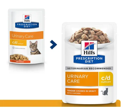 Hill's Prescription Diet c/d Multicare Urinary Care для кошек с курицей, 85 г