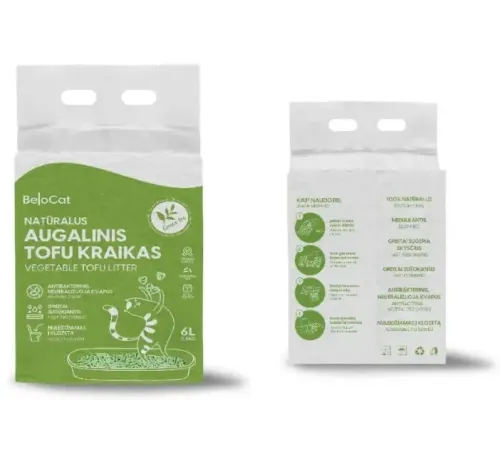 Belocat Наполнитель Tofu Green Tea, 6 л (2,5 кг)