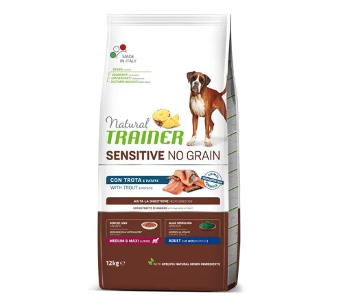 Trainer Natural Sensitive No Grain Medium&Maxi Adult (Форель) 12 кг