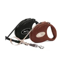 Поводок-рулетка Flexi LUXURY RANGE LEATHER Compact М Коричневый