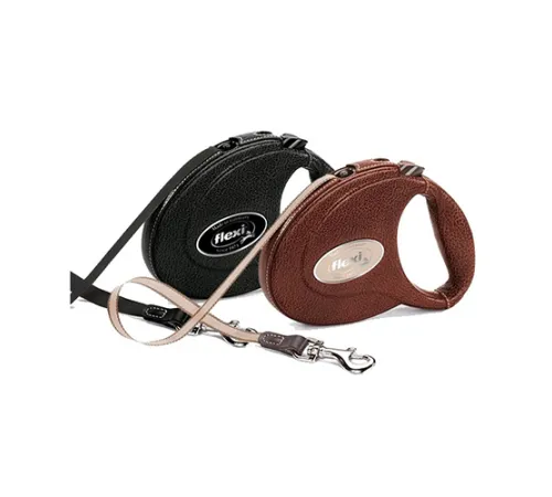 Поводок-рулетка Flexi LUXURY RANGE LEATHER Compact М Коричневый