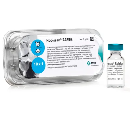 MSD Animal Health Нобивак Rabies 1 доза