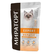 Мираторг Expert Hepatic влажный корм для кошек, 80 г