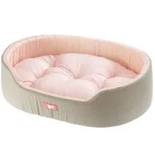 Ferplast Лежанка DANDY 45, серый/розовый, 45х35х13 см