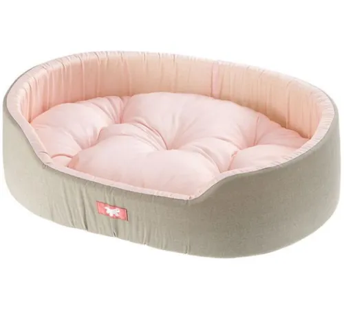 Ferplast Лежанка DANDY 45, серый/розовый, 45х35х13 см