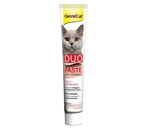 Gimcat Паста для выгонки шерсти с курицей и солод 50 г