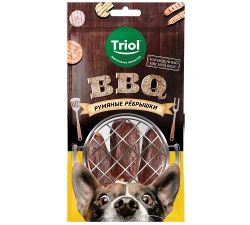 Triol BBQ Лакомство для собак Румяные рёбрышки, 110 г