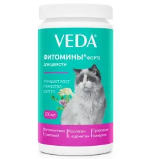VEDA Фитомины Форте для шерсти кошек, 200 таб
