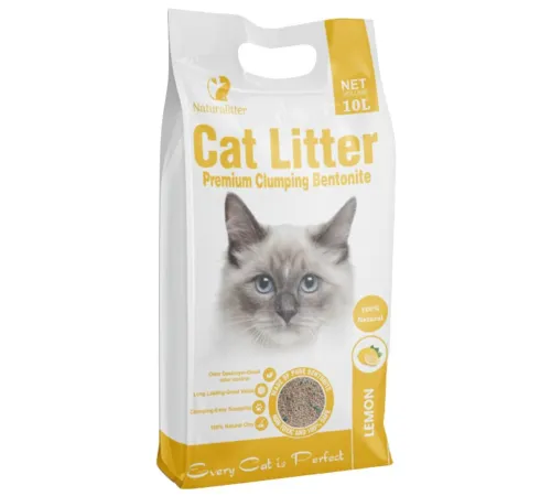 Naturalitter Bentonite Cat Litter Лимон, 10 л