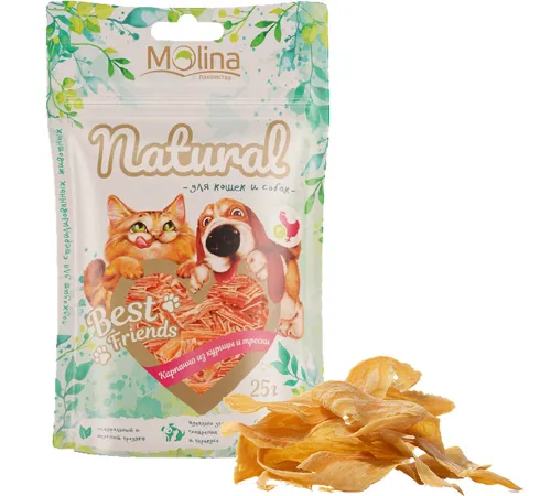 Molina Карпаччо из курицы и трески, 25 г