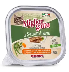 Miglior gatto Le Specialità Italiane Паштет с курицей, морковью и фасолью, 100 г