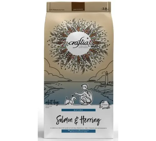 Craftia Natura Adult Mini (Лосось, сельдь), 2 кг