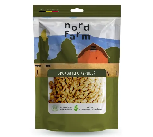 Nord Farm Бисквиты с курицей, 90 г