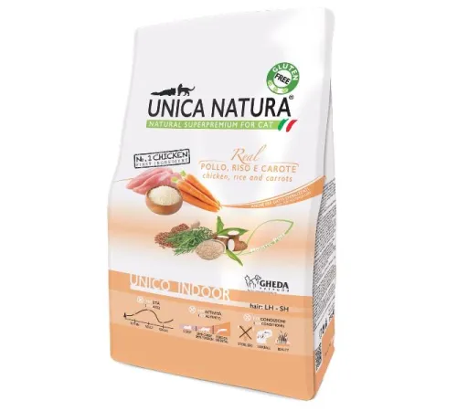 Unica Natura Unico Indoor (Курица, рис, морковь) 350 г