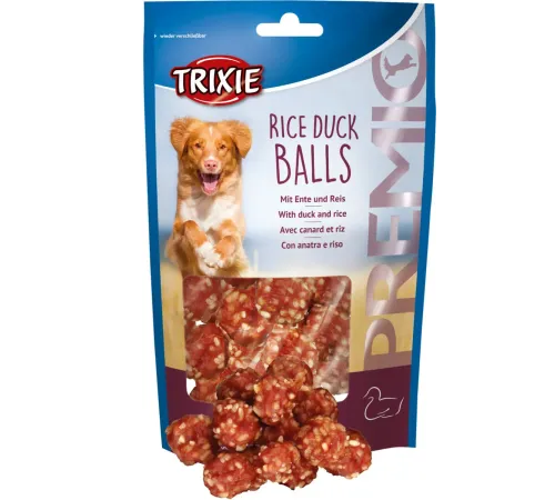 Trixie Premio Шарики из утиного мяса с рисом для собак, 80 г