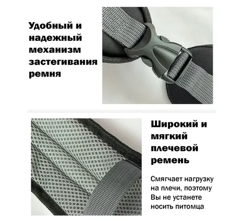 Papa&Mama Pet Слинг для кошек и мелких собак, 31х24х22 см