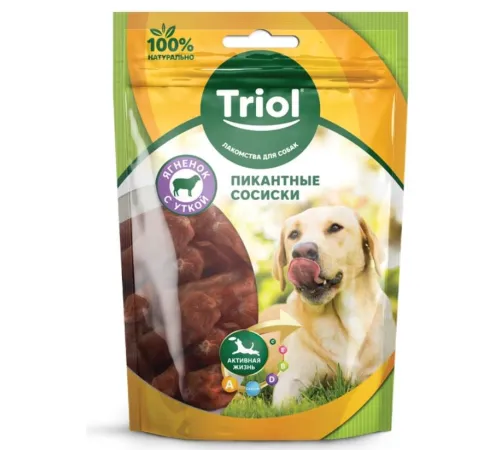 Triol PT08 Сосиски из ягненка с уткой, 70 г