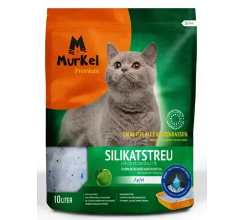 Murkel Наполнитель силикагелевый (Яблоко), 10 л/4,5 кг