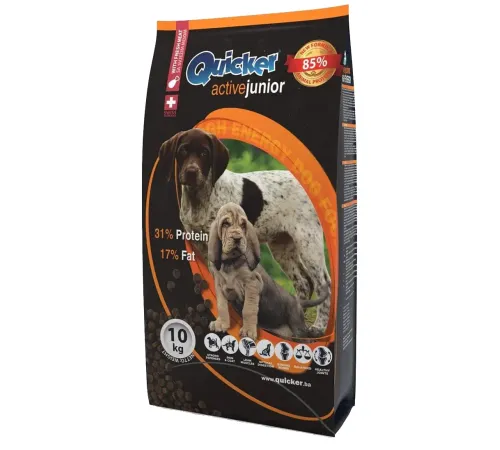 Quicker Premium Activ Junior (Говядина, рыба), 10 кг