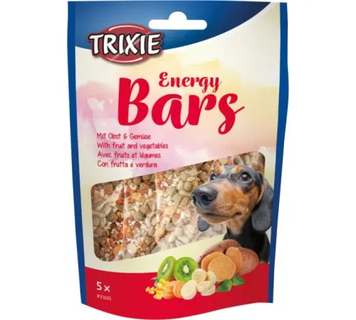 Trixie Energy Bars Пластинки для собак с овощами, фруктами и курицей, 100 г