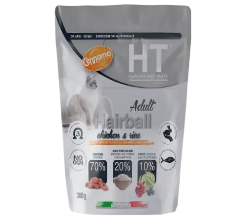 Cennamo HT Adult Cat Hairball (Курица, рис), 300 г