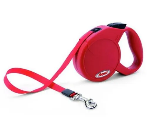 Поводок-рулетка Flexi Mini Compact Cat XS лента 3 м, красный
