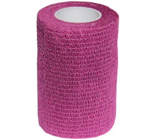 Valta Care Premium бинт самофиксирующийся c горьким вкусом, фиолетовый, 7,5 см х 4,5 м