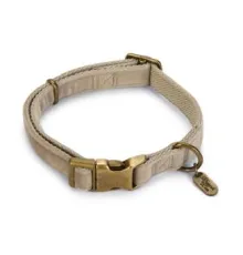 Beeztees Ошейник велюровый для собак, серый, 35-50смх20мм