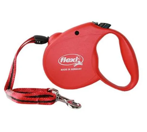 Поводок-рулетка Flexi Standard M трос 4 м, красный