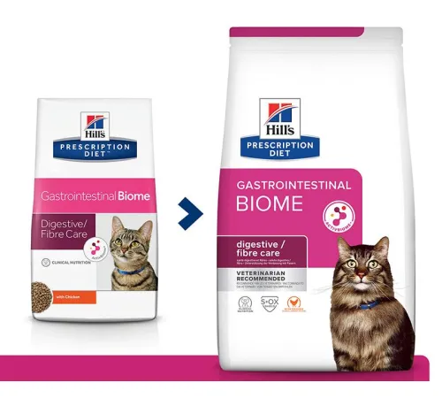 Hill's Prescription Diet Gastrointestinal Biome для кошек, c курицей 1,5 кг