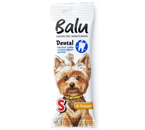 BALU Лакомство для собак Dental с кальцием, S