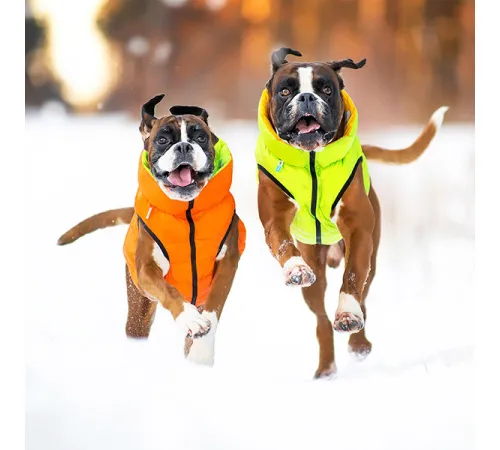 Airy Vest Курточка двухсторонняя Orange & Lime XS 25