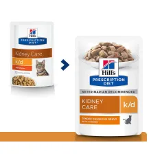 Hill's Prescription Diet k/d Kidney Care Влажный корм для кошек с курицей, 85 г