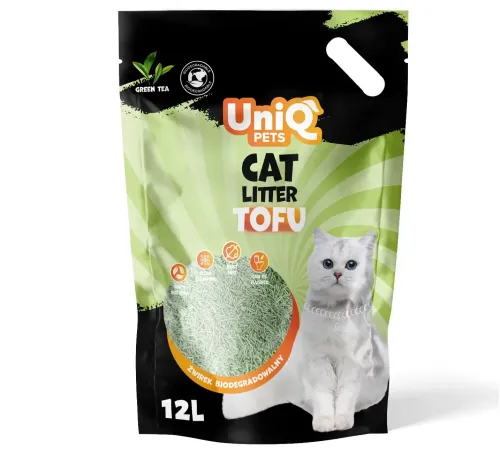 UniQ Pets Tofu Green Tea, 12 л (5 кг)