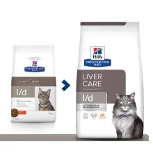 Hill's Prescription Diet l/d Liver Care для кошек (Курица) 1,5 кг