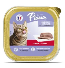 Plaisir Паштет для кошек (Говядина), 100 г